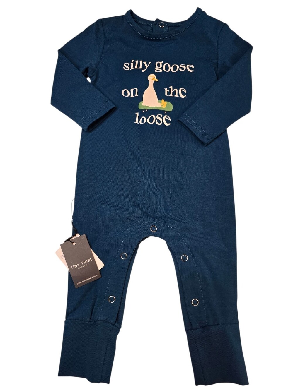 Tiny Tribe "Silly Goose on the Loose" Romper